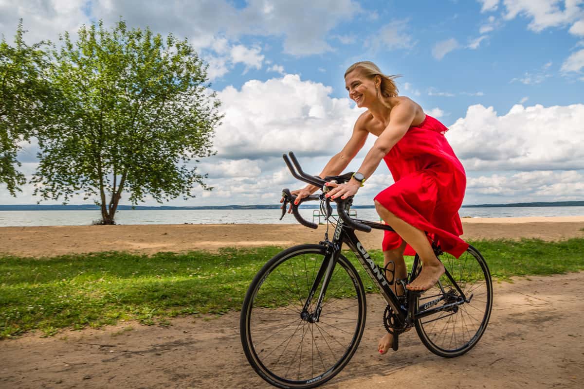 Елена Вечорко - фото, велосипед